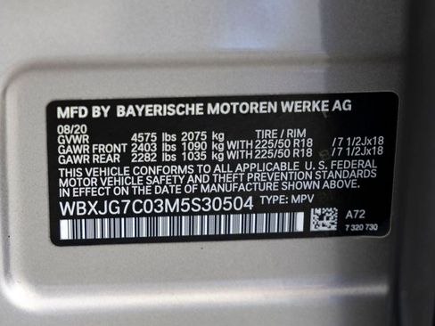 Used 2021 BMW X1 sDrive28i w/ Premium Package image 34