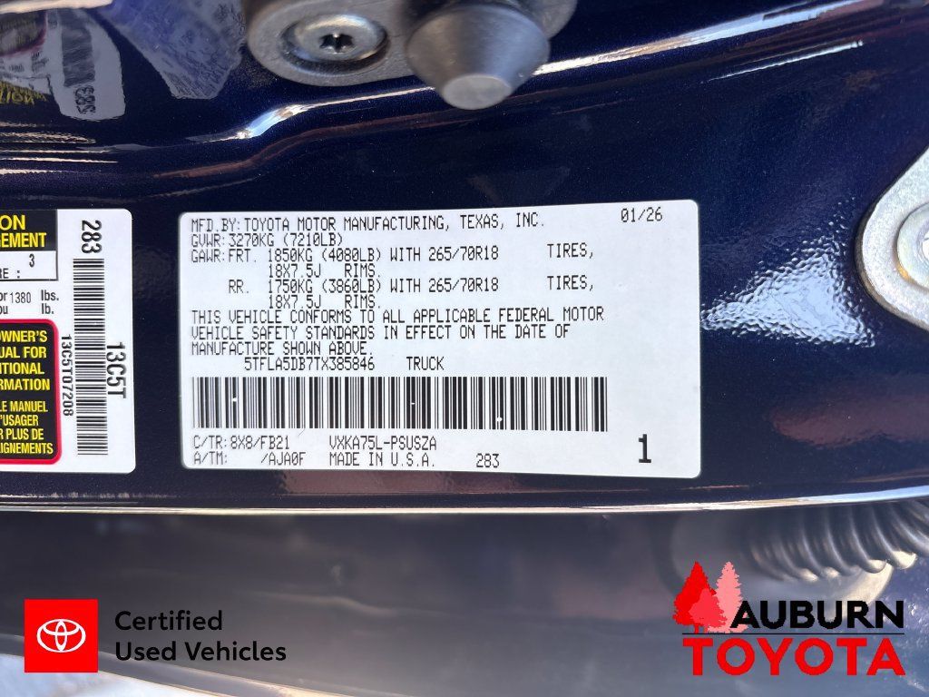 Certified 2026 Toyota Tundra SR5 w/ SR5 Convenience Package AWD/4WD image 16