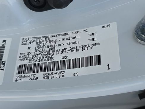 New 2026 Toyota Tundra SR5 AWD/4WD image 34