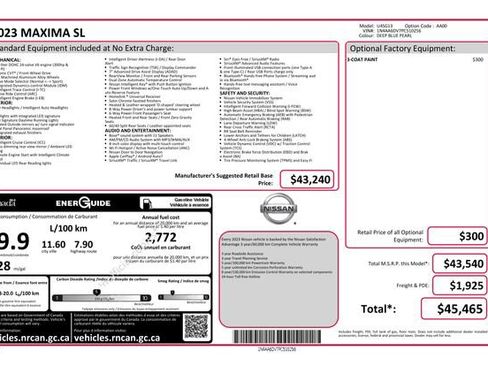 Used 2023 Nissan Maxima SL image 12