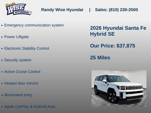 New 2026 Hyundai Santa Fe SE AWD/4WD image 10