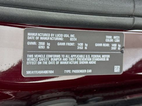 Used 2024 Lucid Air Touring AWD/4WD image 44