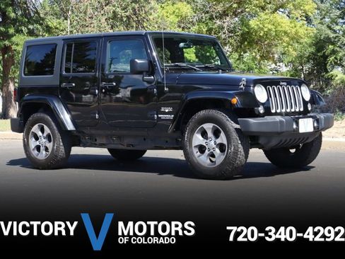 Used 2017 Jeep Wrangler Unlimited Sahara w/ Trailer Tow Group AWD/4WD image 1