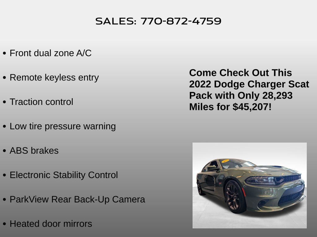 Used 2022 Dodge Charger Scat Pack w/ Plus Group RWD image 5