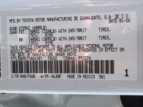 Used 2026 Toyota Tacoma SR AWD/4WD image 24