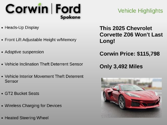 Used 2025 Chevrolet Corvette Z06 RWD image 24