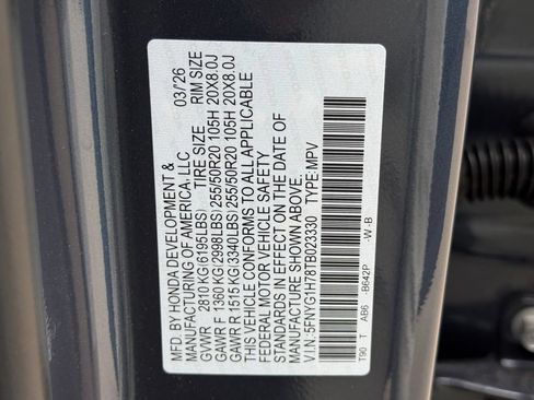 Certified 2026 Honda Pilot Touring image 33