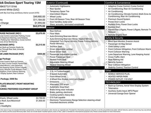 New 2026 Buick Enclave Sport Touring w/ Super Cruise Package FWD image 10