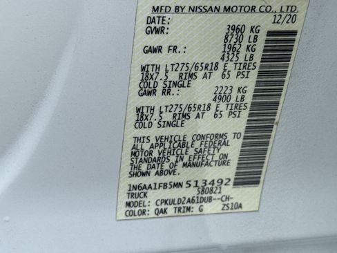 Used 2021 Nissan Titan PRO-4X w/ Pro-4x Convenience Package AWD/4WD image 38
