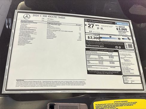 New 2026 Mercedes-Benz C 300 4MATIC Sedan image 18