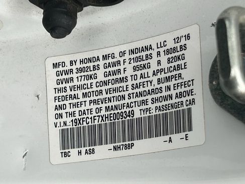 Used 2017 Honda Civic EX-L image 13