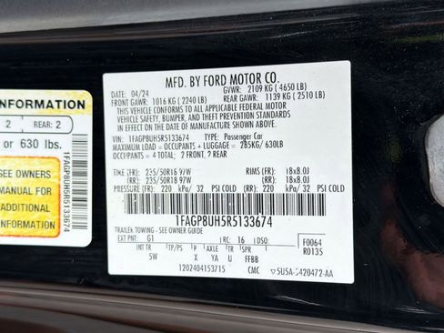 Used 2024 Ford Mustang Premium RWD image 18