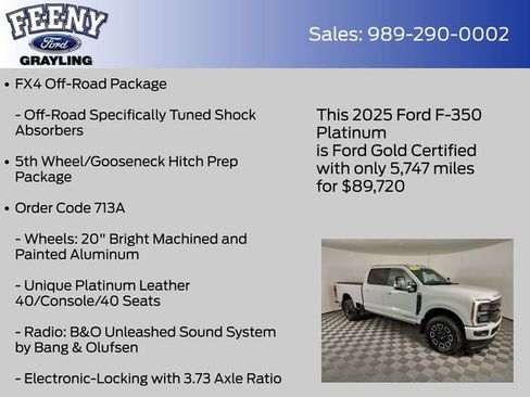 Certified 2025 Ford F350 Platinum image 13