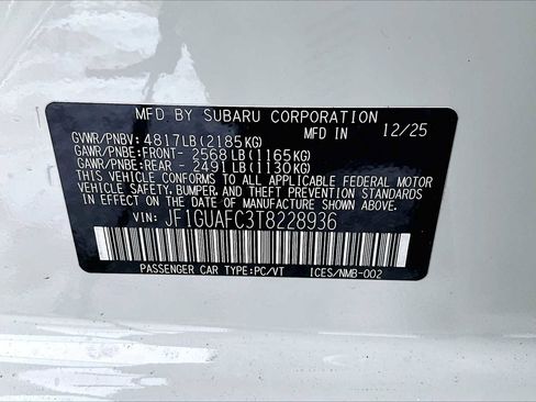 New 2026 Subaru Impreza 2.0i Sport image 18