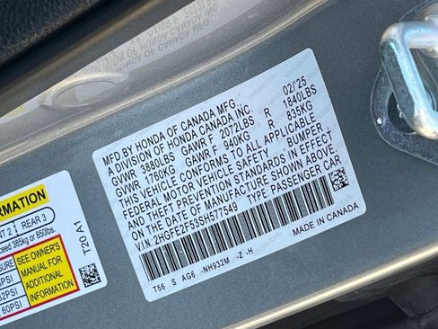 Used 2025 Honda Civic Sport image 27