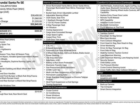 Used 2023 Hyundai Santa Fe SE w/ Cargo Package AWD/4WD image 15