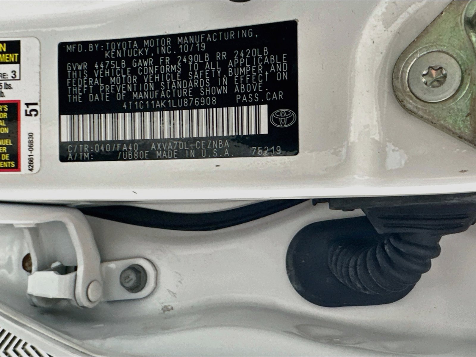 Used 2020 Toyota Camry LE FWD image 29