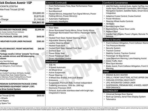 Used 2019 Buick Enclave Avenir w/ Avenir Technology Package image 46