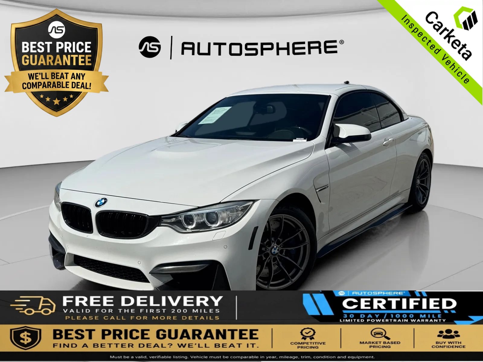 Used 2015 BMW M4 Convertible RWD image 1
