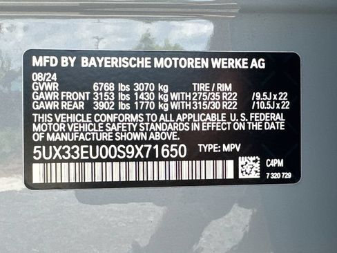 Used 2025 BMW X5 M60i w/ Executive Package AWD/4WD image 36