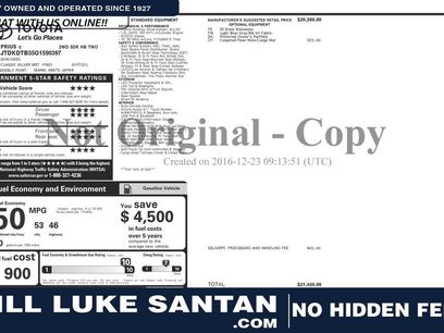 Used 2016 Toyota Prius C Two