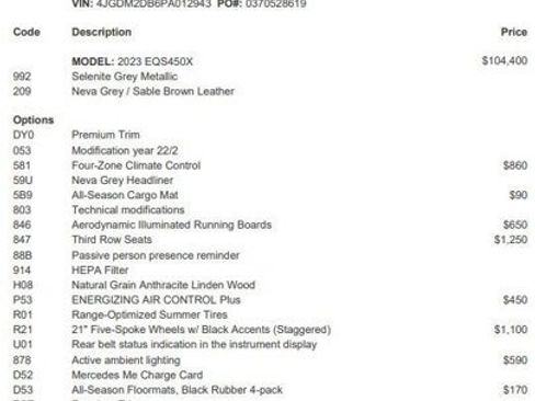 Certified 2023 Mercedes-Benz EQS 450+ SUV image 3