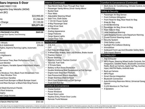 Used 2024 Subaru Impreza 2.0i w/ Popular Package #1A AWD/4WD image 26