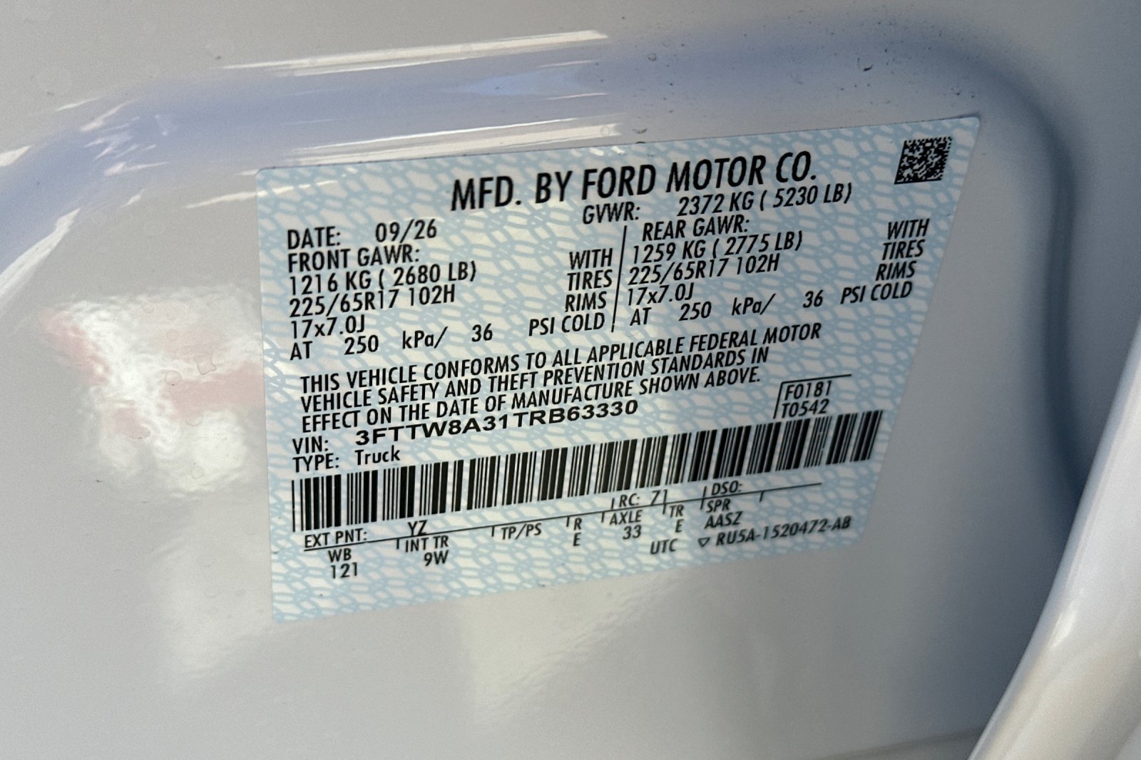 New 2026 Ford Maverick XL FWD image 26