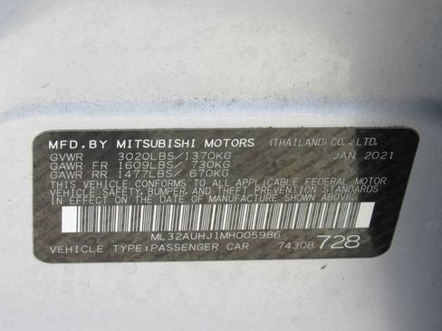 Used 2021 Mitsubishi Mirage LE FWD image 20