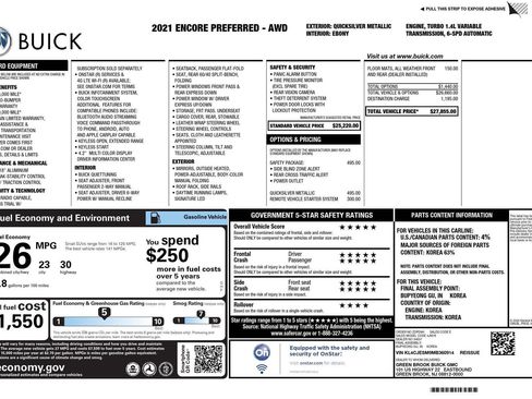 Used 2021 Buick Encore Preferred w/ Safety Package image 24
