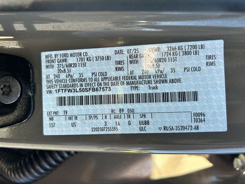 Used 2025 Ford F150 XLT w/ Equipment Group 303A High AWD/4WD image 35