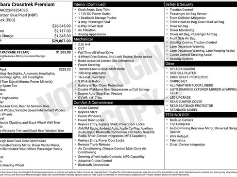 Certified 2024 Subaru Crosstrek 2.0i Premium w/ Popular Package #3 image 10