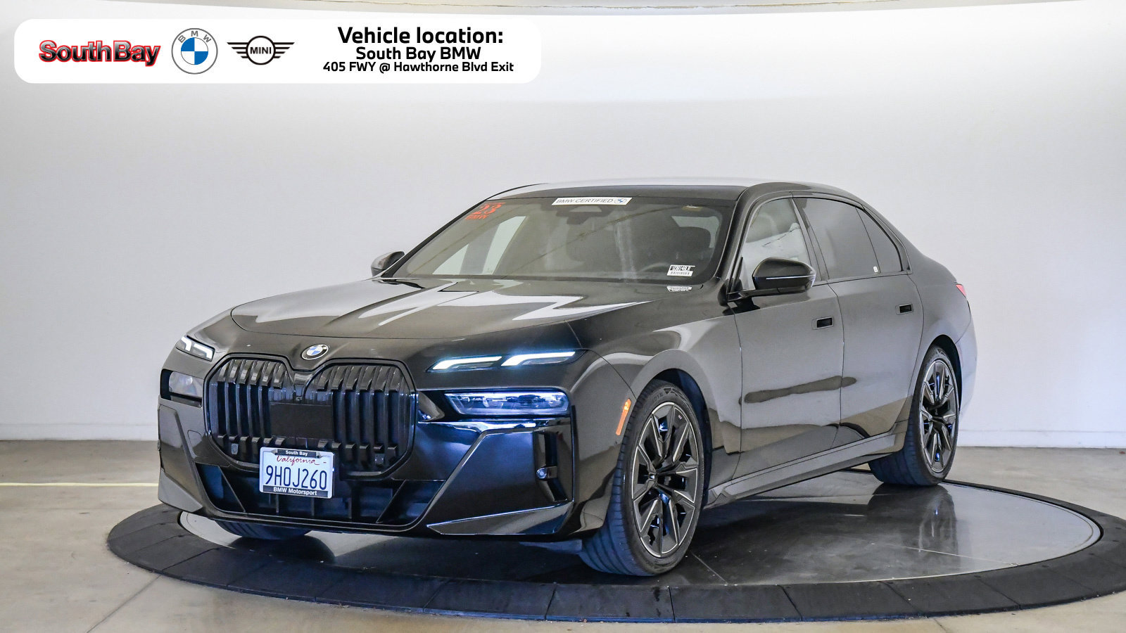 Certified 2023 BMW 740i w/ Parking Assistance Package RWD image 1