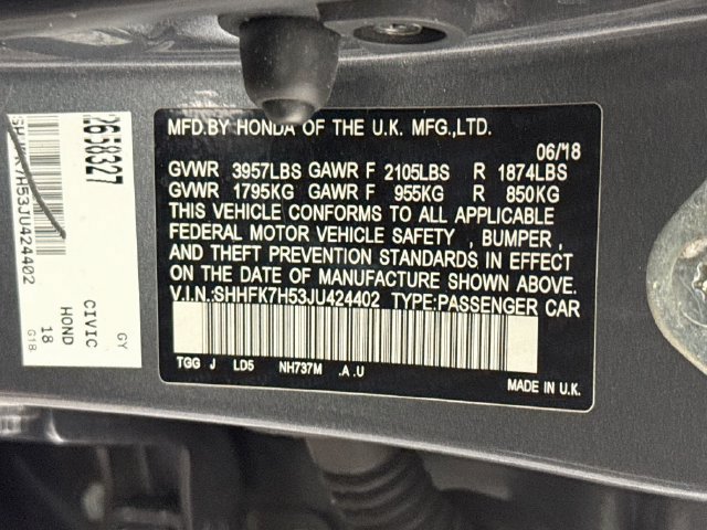 Used 2018 Honda Civic EX image 37