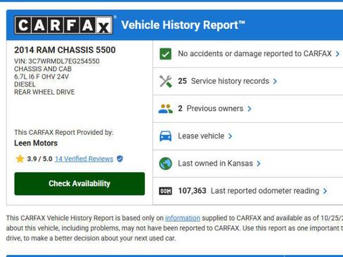 Used 2014 RAM 5500 Tradesman w/ Power & Remote Entry Group image 2