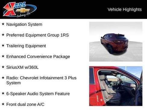 Certified 2021 Chevrolet Blazer RS w/ Enhanced Convenience Package image 2