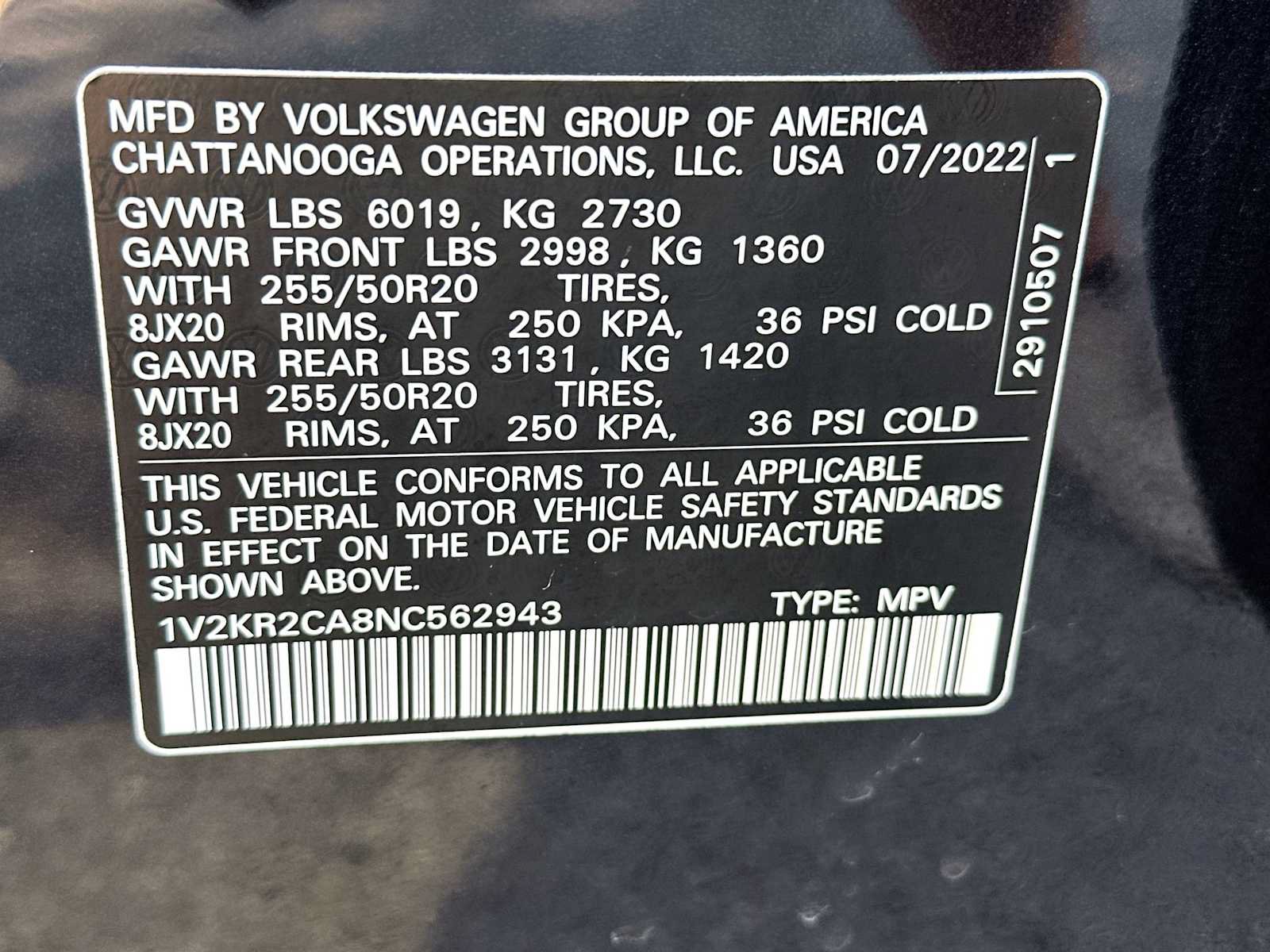Used 2022 Volkswagen Atlas SE w/ Panoramic Sunroof Package AWD/4WD image 22