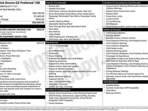Used 2020 Buick Encore GX Preferred w/ Cold Weather Comfort Package image 15