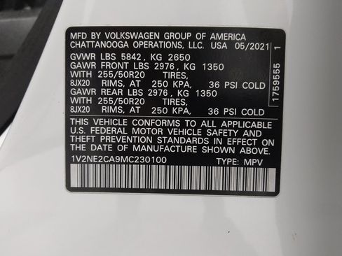 Used 2021 Volkswagen Atlas Cross Sport SE AWD/4WD image 33