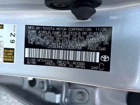 Certified 2026 Toyota Corolla SE AWD/4WD image 12
