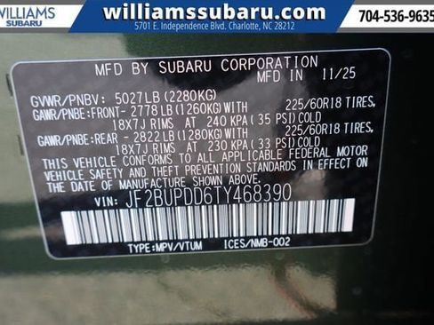 New 2026 Subaru Outback Limited w/ Premium/Limited Package image 25