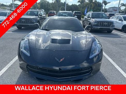 Used 2017 Chevrolet Corvette Stingray Coupe w/ Carbon Flash Badge Package RWD image 2