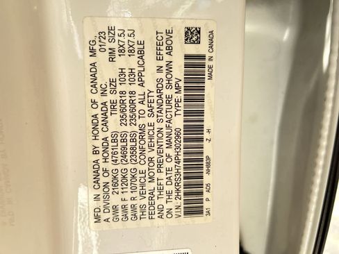 Certified 2023 Honda CR-V EX-L image 2
