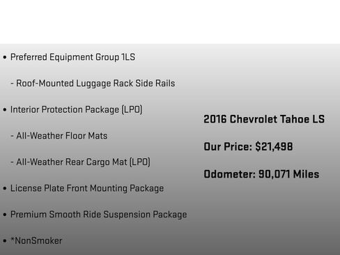 Used 2016 Chevrolet Tahoe LS AWD/4WD image 18