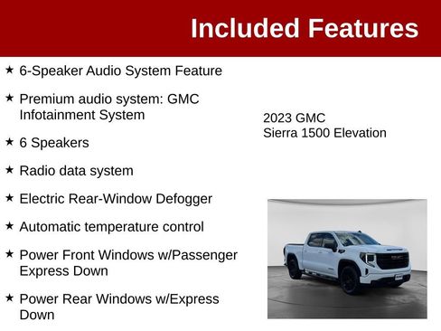 Used 2023 GMC Sierra 1500 Elevation w/ X31 Off-Road Package AWD/4WD image 4