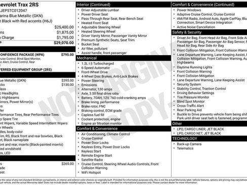 New 2026 Chevrolet Trax RS w/ Driver Confidence Package image 9