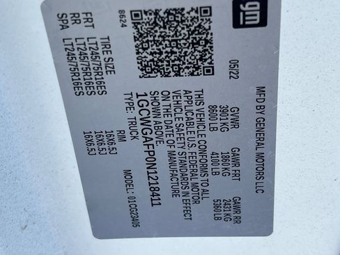 Used 2022 Chevrolet Express 2500 Work Van w/ Driver Convenience Package image 23