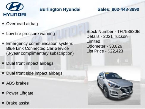Used 2021 Hyundai Tucson Limited AWD/4WD image 15