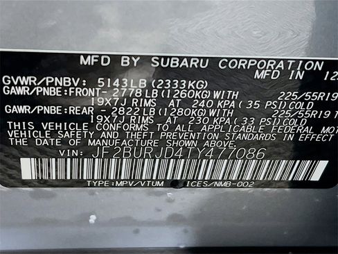 New 2026 Subaru Outback Touring XT image 24