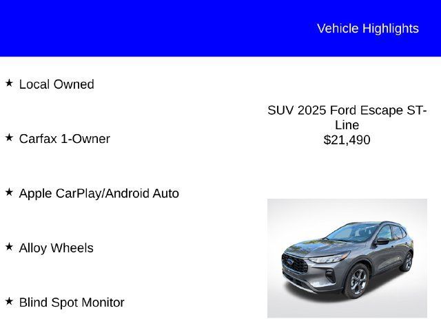 Used 2025 Ford Escape ST-Line FWD image 2